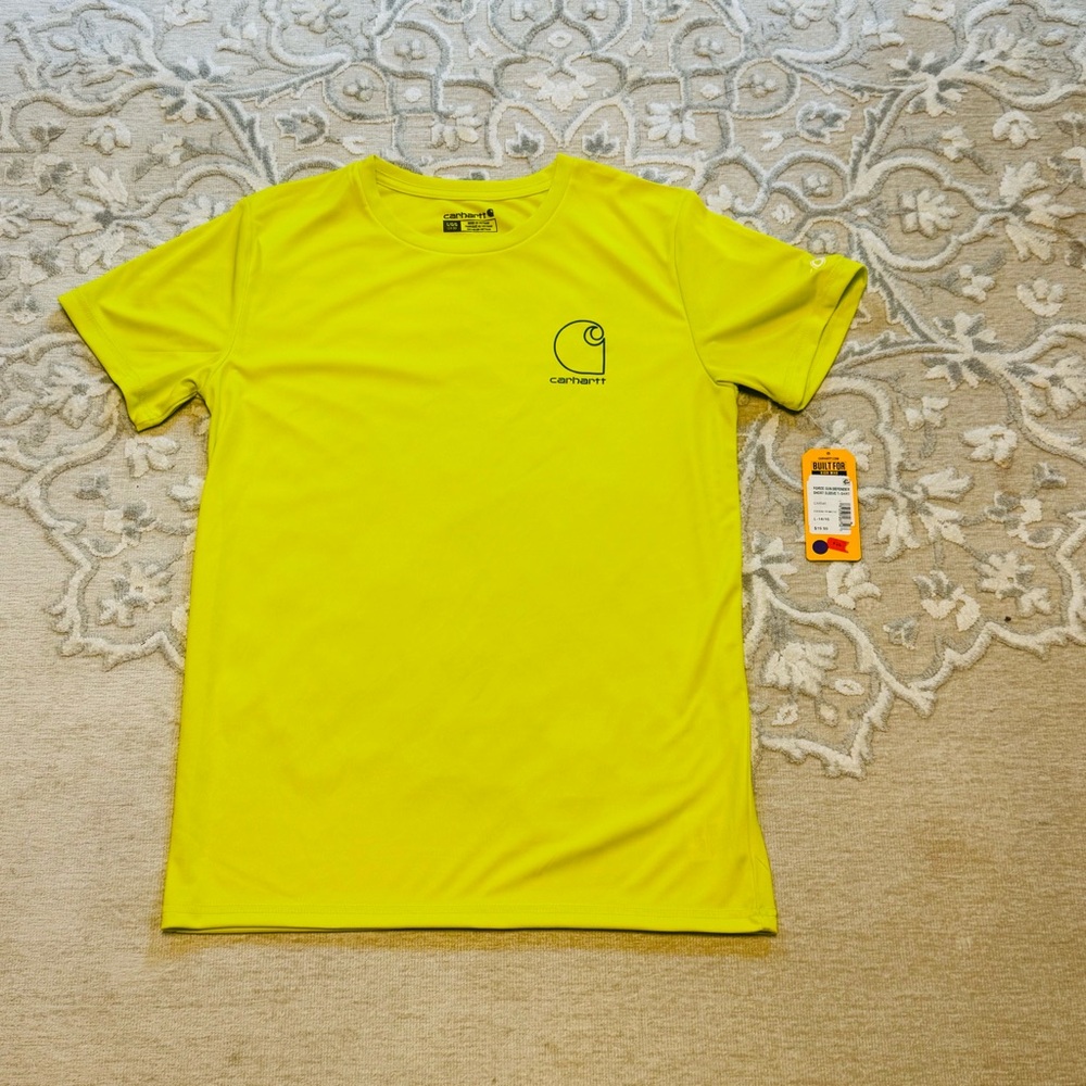 Carhartt Youth Large Yellow T-Shirt BNWT. MSRP $19.99